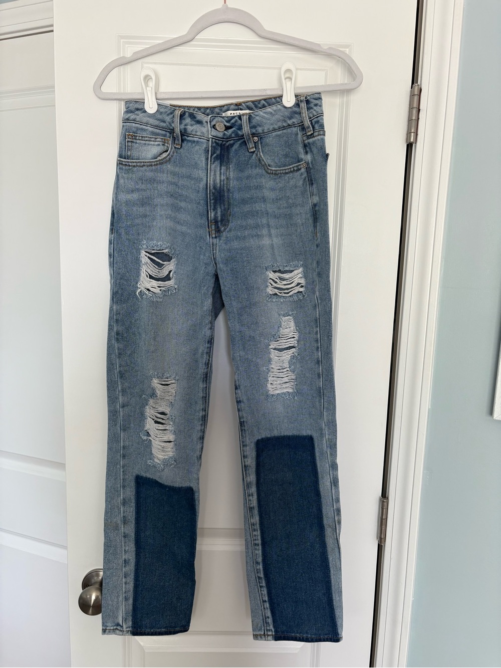 PacSun Two-Tone Mom Jeans